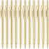 Unibene 12 Pack Slim Gold Ballpoint Pens, Black Ink 1 mm, Nice Gift for Business Office Students Teachers Wedding