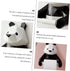 DIYEAH Panda Paper Holder Wall-Mounted No-Drill Design Resin Towel Rack for Bathroom and Kitchen Easy Installation