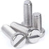 RQNKJJCE 2/4/10/25/50pcs M1.6 M2 M2.5 M3 M4 M5 M6 M8 M10 GB65 304 Bolt(30mm,10Pcs M4) Stainless Steel Slotted Flat