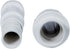 Midline Valve 567SD200 Heavy Duty PVC Repair Coupling; Expandable Pipe Fitting; 2''; White Plastic by Midline Valve