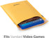 Fosmon #0 Extra Wide Kraft Bubble Mailer, 6.5x10 (100 Pack), Padded Shipping Mailing Envelopes for Gifts