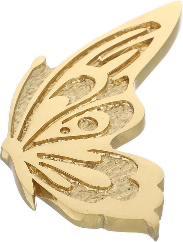Brass Butterfly Cabinet Pulls Vintage Decorative Drawer Handles Right-Side Small Door Knobs