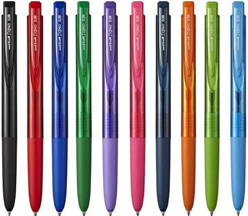 uni Signo RT1 Gel Ballpoint Pen 0.38mm(UMN155N38) 10 colors Sticky Notes Value Set by amazdone