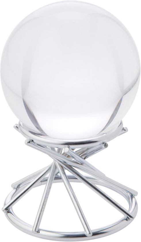 Bard's Silver Egg Holder/Stand, Swirl Leg, Reversible Display Diameter 1.4375" and 2"