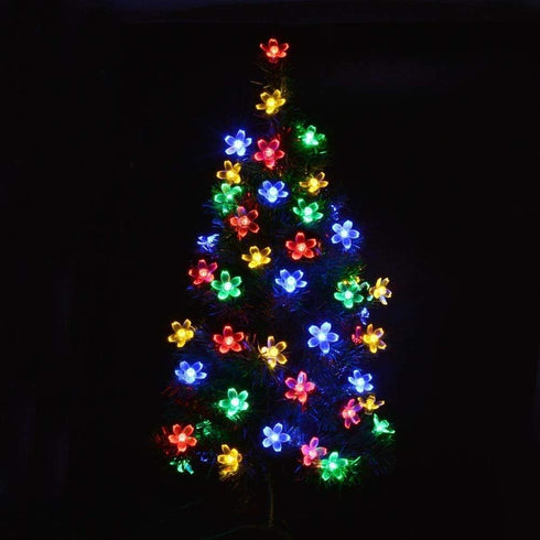 Joomer 50LED 8 Outdoor Solar String Lights, Flower String Lights, Cherry Blossoms String Light Modes Memory Function