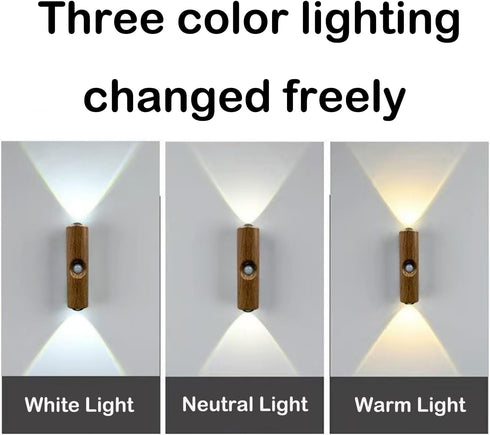 Yckeogln (3 Colors,1PCS Motion Sensor Wall Lamp - Smart Indoor Night Light Wall Light, Stair Light Rechargeable Sensor