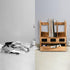Wooden Desk File Organizer with 3 Compartments and 1 Drawer, Document Holder, Binder Rack with Chalkboard Label, Mail