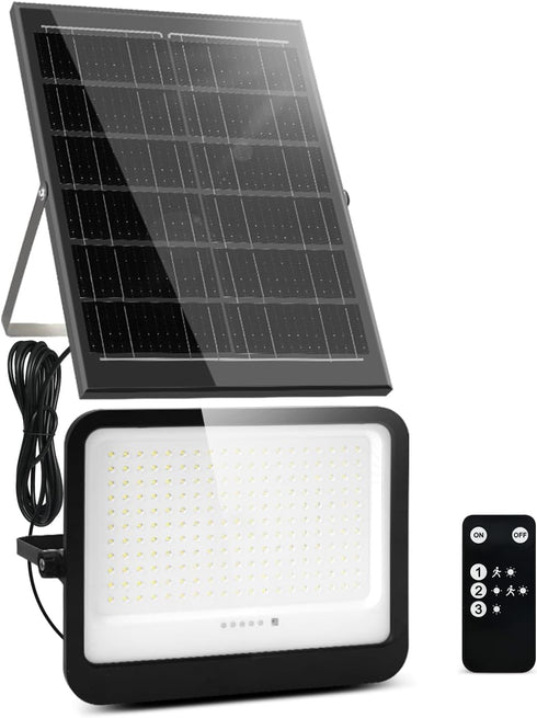 Leddictive LED Solar Lights Outdoor 7000K, 3500LM Solar Powered Flood Lights with