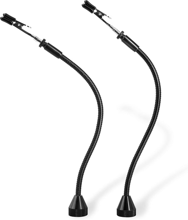 2 Pack Magnetic Flexible Gooseneck Metal with Alligator Clips, Helping Hands Tool for Soldering and Crafts