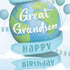 Prime Greetings Great Grandson Birthday Card, Eco-Friendly, Thick Card Stock with Premium Envelope 5in x 7.75in