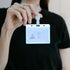 STOBOK Heavy Duty ID Card Badge Holder - Horizontal Plastic Name Tag Work Permit Card - 5pcs