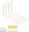 Mooche 4Pack Floating Shelf Brackets, Heavy Duty Metal L Brackets Wall Mounted Corner