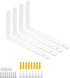 Mooche 4Pack Floating Shelf Brackets, Heavy Duty Metal L Brackets Wall Mounted Corner