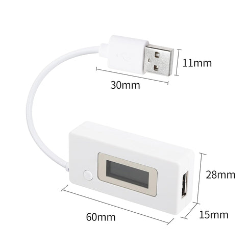 YACSEJAO USB Voltage/Amps Power Meter Tester, Digital Multimeter with Dual USB Ports LED Display