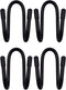 YYST Flexible Over the Seat Hard Hat Rack Holder, Back Seat Hanger Headrest Hook (Black X 4 Pack)