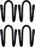 YYST Flexible Over the Seat Hard Hat Rack Holder, Back Seat Hanger Headrest Hook (Black X 4 Pack)