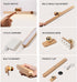 WDLT 360Rotatable Dimmable Wooden LED Battery Wall Light with Touch Switch Magnetic Cabinet Lamp Mirror Light USB
