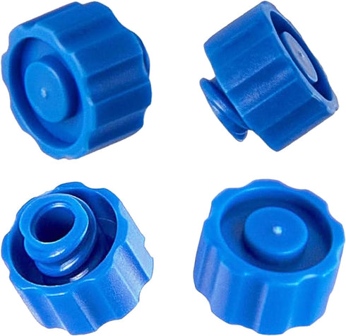 50PCS Simple Syringe Tip Cap, Blue Plum Style Lock Cap for Infusion Tube and Laboratory Supply