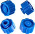 50PCS Simple Syringe Tip Cap, Blue Plum Style Lock Cap for Infusion Tube and Laboratory Supply
