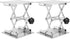 JOIKIT 2 PCS 8 x 8 Inch Stainless Steel Lab Jack Scissor Stand, Expandable Height Range from 85mm to 280mm