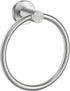 FORIOUS Brushed Nickel Towel Ring, SUS304 Stainless Steel Hand Towel Holder, Modern Wall Mounted Towel Rack