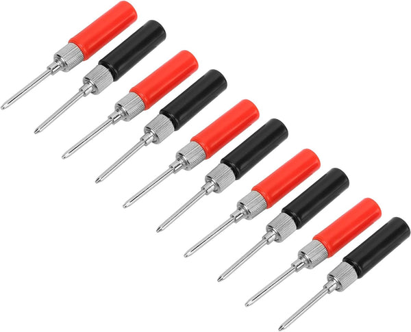 Test Pins, 2mm Solderless Plated Brass Measurement Test Probe Tips for Voltage Testing Multimeter