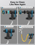 3 4 Nozzles, Paint Sprayer, Electric Spray Paint Gun, Modes & Brass with Cleaning & Blowing Joints, Variable Flow