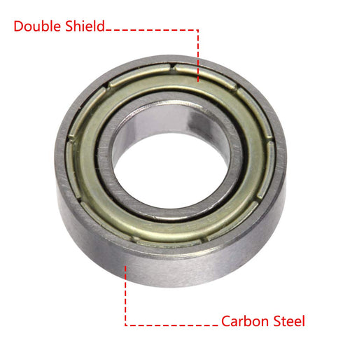 Othmro 10Pcs 688ZZ Deep Groove Ball Bearings: Double Plastic Sealed, Carbon Steel, 0.31x0.63x0.2inch