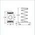 OTDT-A50 3/8 inch Thread x 1-3/8 inch Strut Channel Nuts with Short Spring, Carbon Steel with Zinc Finish, 50 Pack