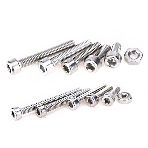 Hilitchi 420pcs M2 M3 Stainless Steel Hex Socket Head Cap Screws Nuts Assortment Kit with Box