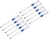 uxcell Mini Slotted Screwdriver, 3.0mm Flat Head 127mm Length, 10 Pcs for Small Appliances Repair