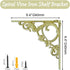 9 9 inch 2 Cast Iron Victorian Scroll Shelf Brackets, x Antique Decor Shelves Bracket, Wrought Iron Corner