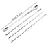 Maxmoral 1 Set Stainless Steel Micro Lab Sampling Scoop Spatulas, Combination Reagent Spoon, Pack of 4