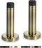 Decorative Door Stoppers, 3.5 Inch 304 Stainless Steel Heavy Duty Door Stops with Rubber Tip Bumper, 2 Pack Antique