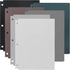 Youngever 6 Pack Heavy Duty Plastic Two Pocket Folders, Binder Dividers with Pocket, 3 Hole Punch Folder with Notches