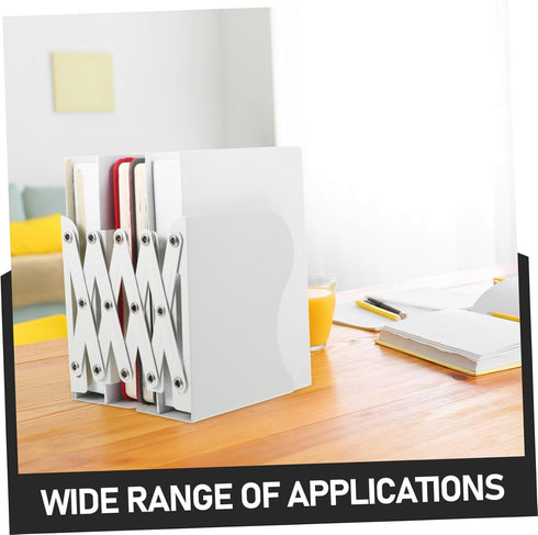 Gadpiparty Retractable Book End Heavy Duty Bookend for Desk Book Holder for Shelf Bookshelf Ends Desktop Bookend