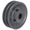 uxcell 2AK46-7/8 V-Belt Sheave, 7/8"Bore, 4.45"OD Double Groove Cast Iron Sheave for 4L or A Belt