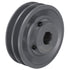 uxcell 2AK46-7/8 V-Belt Sheave, 7/8"Bore, 4.45"OD Double Groove Cast Iron Sheave for 4L or A Belt