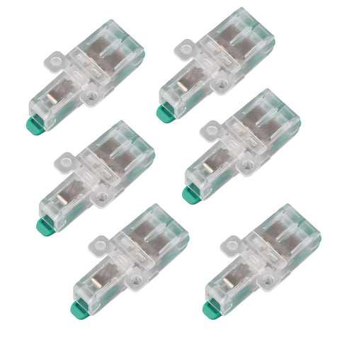 20PCS 1 in 2 Out Lever Wire Conductor Terminal Block Connectors for 10-20AWG Wires