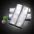T Shirt Bags - Plastic Bags with Handles for Grocery and Retail Shopping, 12x20 Inch (Silver, 50pcs)