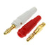 Qingdinu 40 4mm Pcs Plugs Gold Plated Musical Speaker Cable Wire Pin Banana Plug Connectors Socket Red Black Blue Green