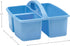 Teacher Created Resources Light Blue Portable Plastic Storage Caddy 6-Pack for Classroom and Office Organization