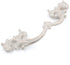 JETLAND 6-Pack, 3" PW1619W76 French Provincial Drawer Pulls - Ivory White, Hole Centers, Vintage Shabby Chic Pulls