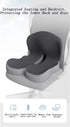 JMXBTMDU Tailbone, Orthopedic Cushion - Memory Foam Seat Cushion with Lumbar Support Pillow, Instant Relieve Pressure