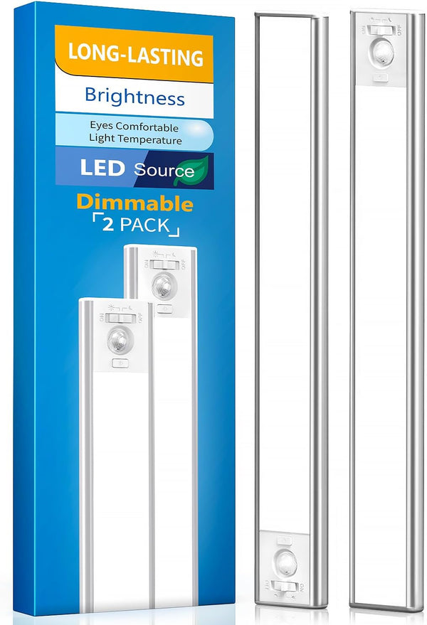 Under Cabinet Lighting, LED Motion Sensor Light Indoor, 2200mAh USB Rechargeable Closet