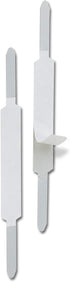 Officemate Self Adhesive Prong Paper Fasteners, Matte Steel Finish, 1 inch Capacity, Box of 100