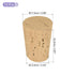 MECCANIXITY Tapered Cork, 17.5x13.5x22.2mm Natural Wooden Leakproof Soft Cork Stoppers for Wine Beer Bottle Crafts Corks Plug Replacement Laboratory Supplies, Light Wood Color, Pack of 15