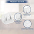 1.4"x0.9"x0.9" 10 PATIKIL Plastic Corner Braces, Pcs L-Shape Shelf Support Corner Brace Nylon Angle Brackets for Drawer
