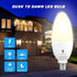 6 Pack Bulbs, 6W E12 Bulb 65W 3000K WarmLight Bulb, BlueX Dusk to Dawn LED Base Light - Equivalent White - Smart Light