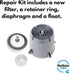 Anti Siphon Repair Kit for 1" Hudson Float Valve, 718K3, Pool Float Repair Kit